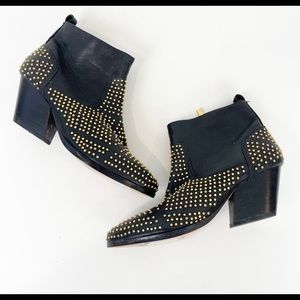 DOLCE VITA black studded booties